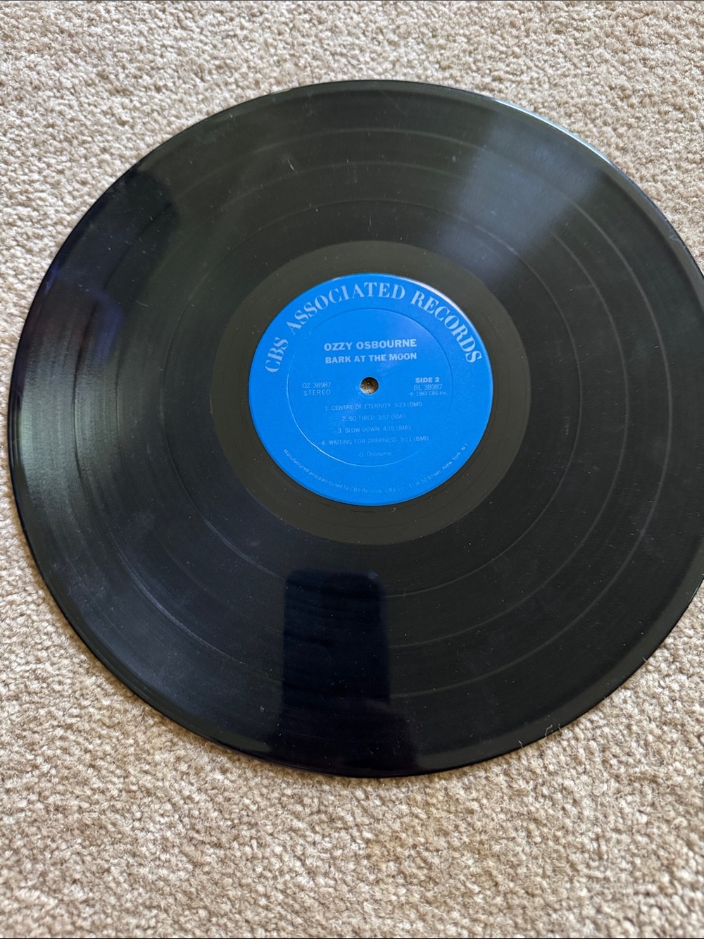 Ozzy Osbourne "Bark at the Moon" Vinyl LP - Picture 4 of 4